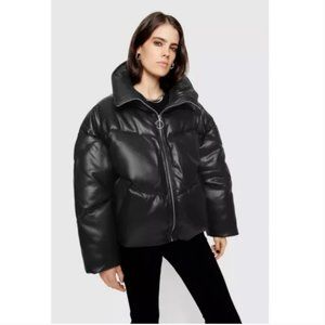 - Rebecca Minkoff (faux) leather puffer jacket